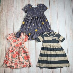 Rags To Raches Toddler Dress Lot Size 3/4 Girls Floral Stripes Floral Zodiac